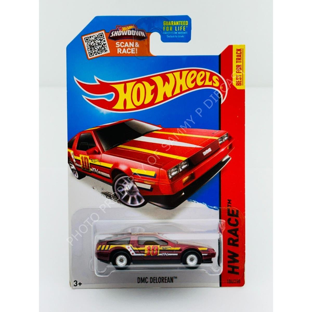 Hot Wheels 2015 Super Treasure Hunt Dmc Delorean Red in Blister