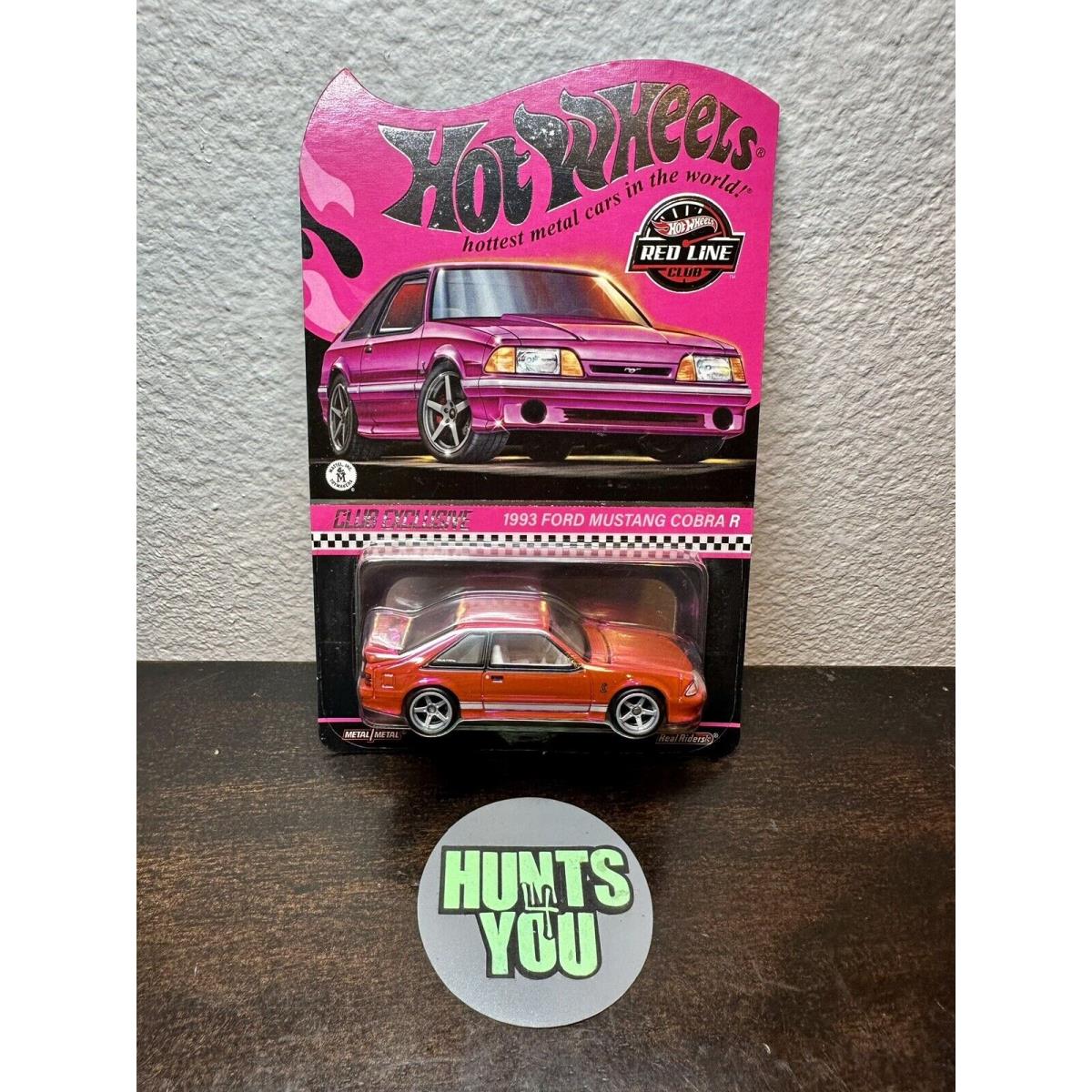 Hot Wheels Rlc Exclusive Pink Party 1993 Ford Mustang Cobra R