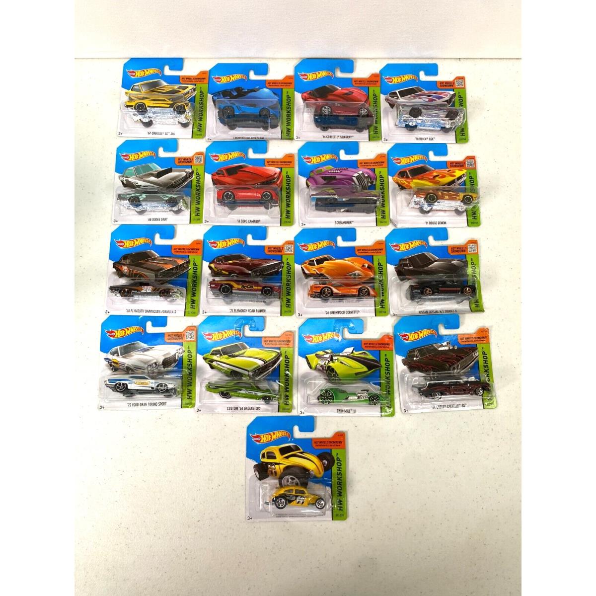 Hot Wheels 2013 Workshop Lot of 17