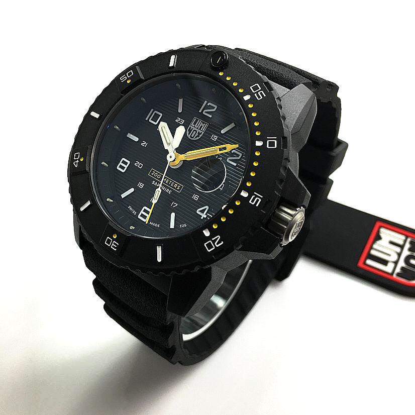 Men`s Luminox Navy Seal Diver`s 200 Meter WR Watch 3601 - Band: Black