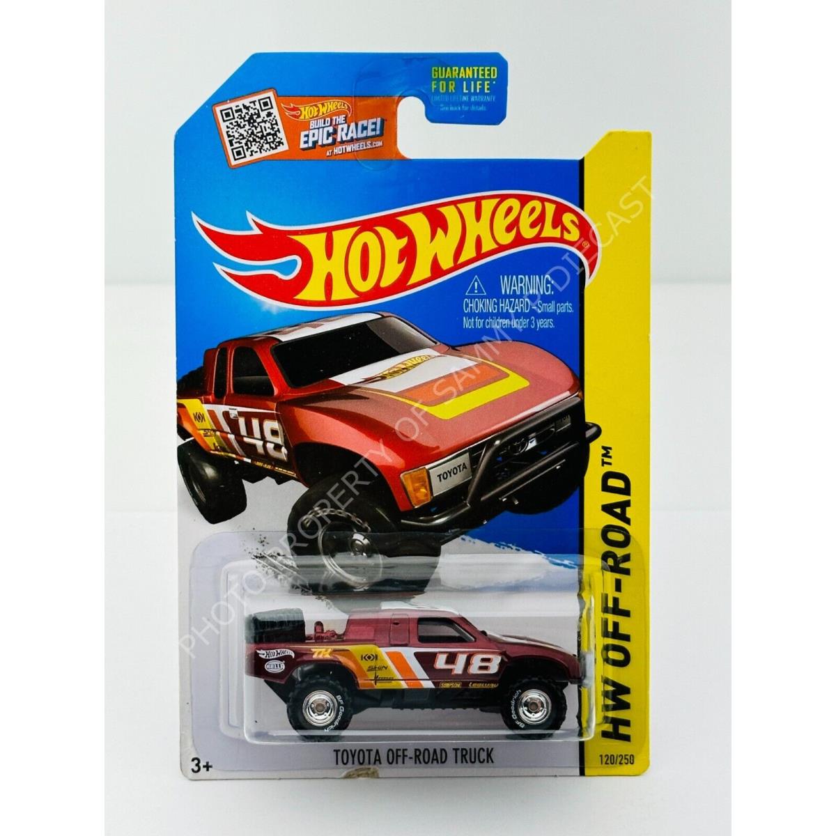 Hot Wheels 2015 Super Treasure Hunt Toyota Off Road Truck Red in Blister