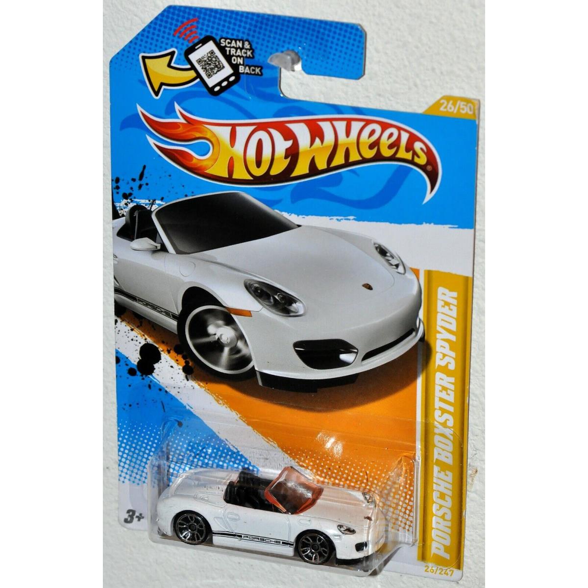 Hot Wheels 2012 26 Models 26 Porsche Boxster Spyder White Moc Vhtf V5314