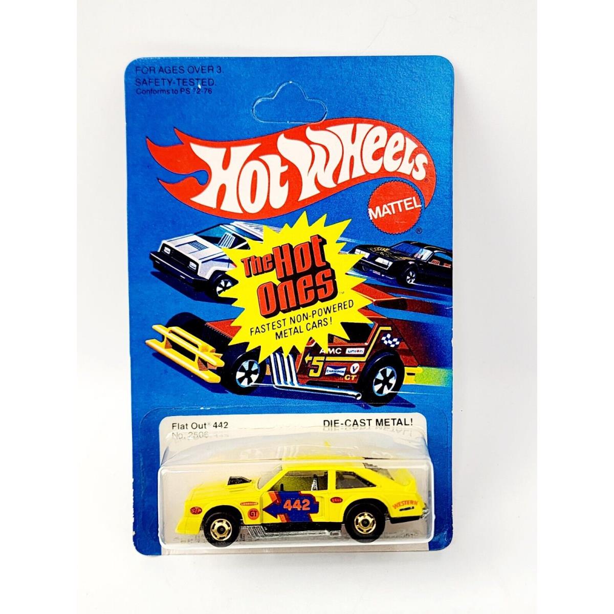 Hot Wheels Hot Ones Flat Out 442 Unpunched Clean Card Very Nice N988