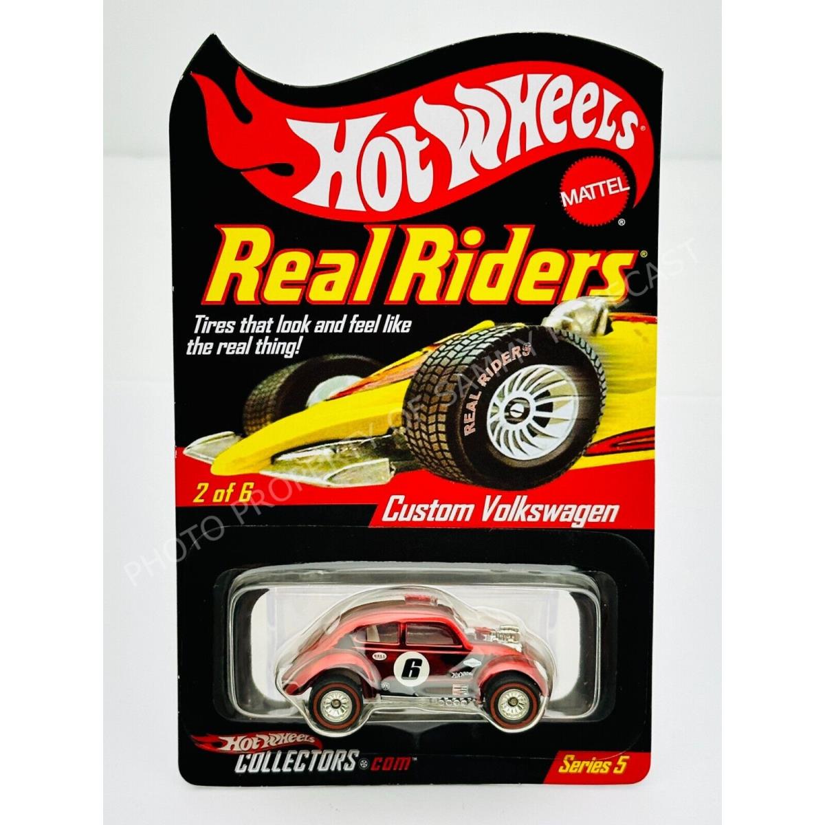 Hot Wheels 2007 Rlc Real Riders Custom Volkswagen Bug Red 1387/11000