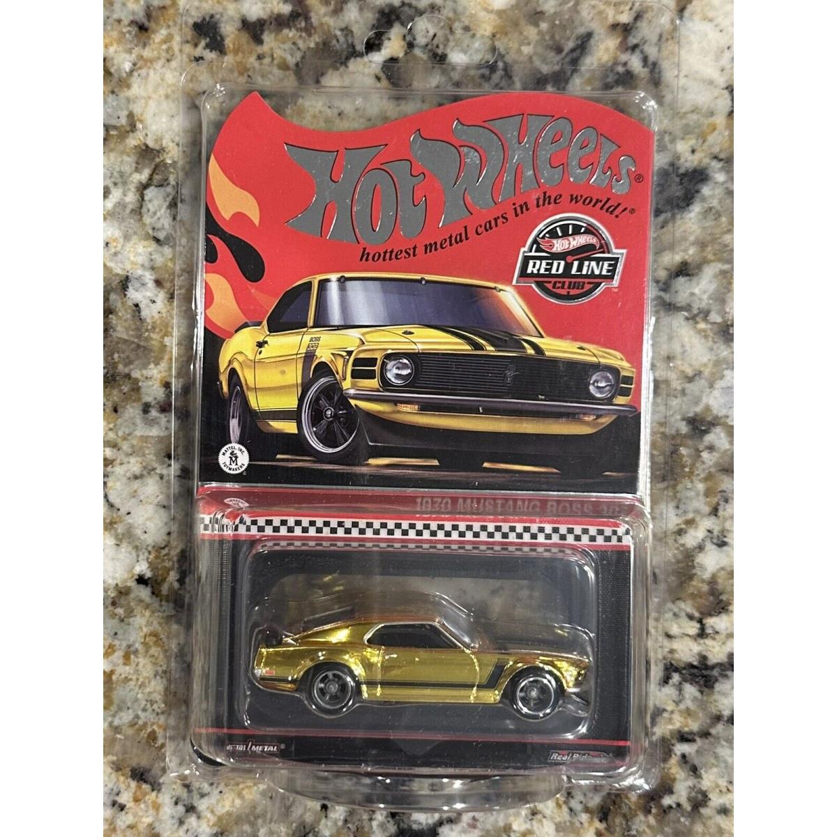 2024 Hot Wheels Rlc Redline Club Exclusive Gold 1970 Mustang Boss 302 Real Rider