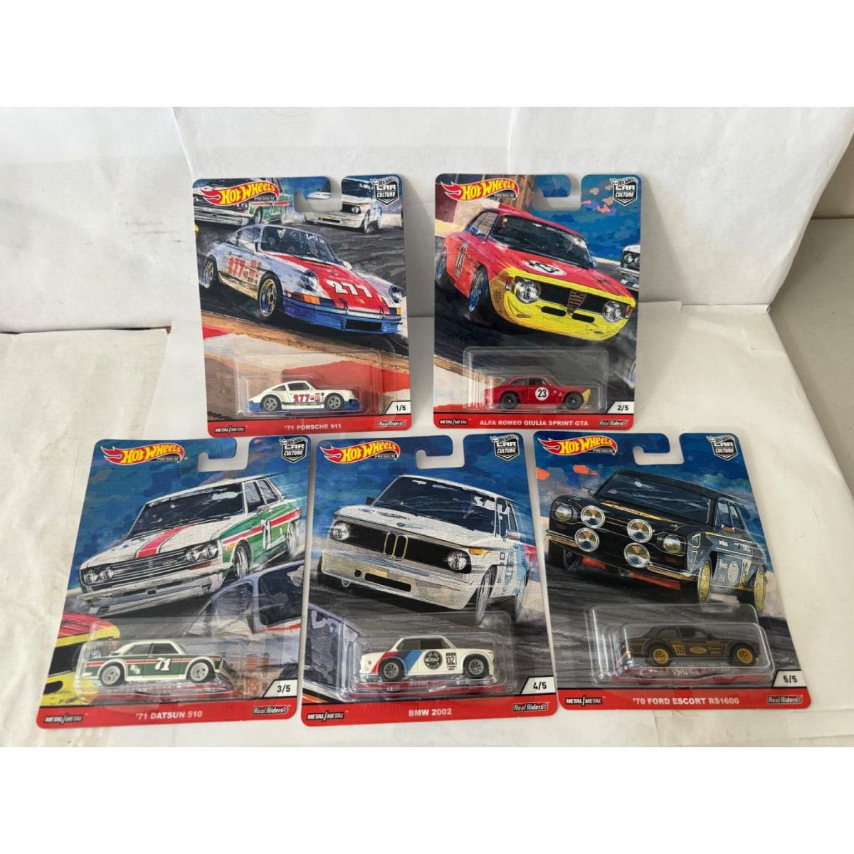 Hot Wheels 2020 Premium Car Culture Door Slammers Complete Set of 5 C12