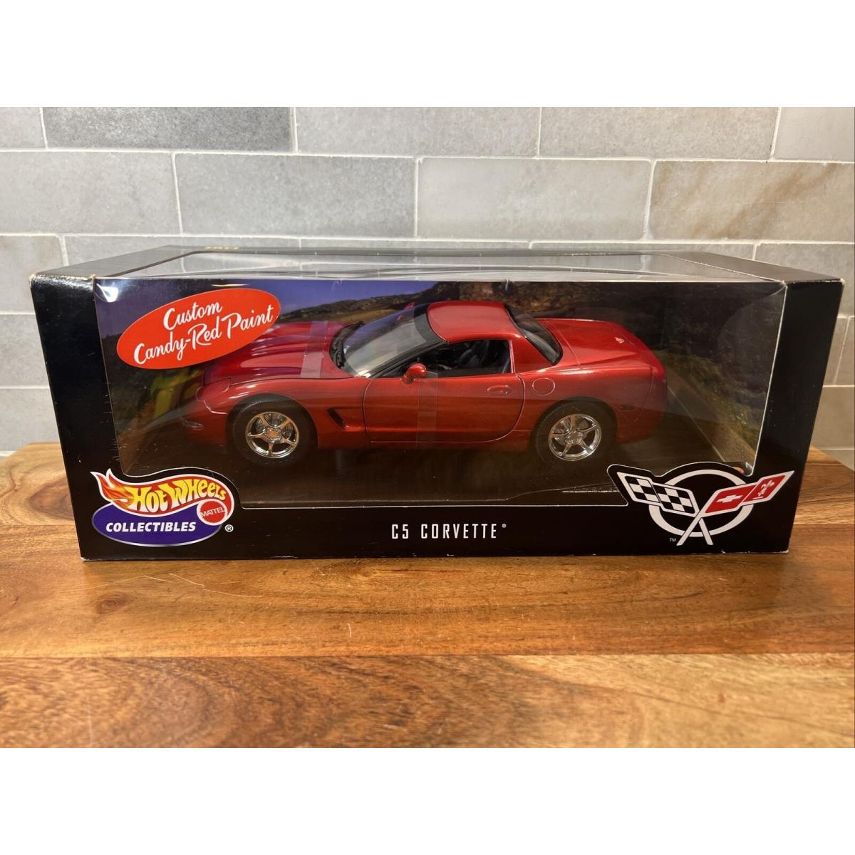 Hot Wheels Collectibles Chevrolet C5 Corvette Custom Candy-red Paint