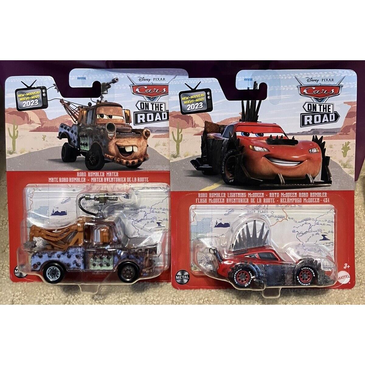 Disney Pixar Cars On The Road 2-Pk Road Rumbler Mater Mcqueen