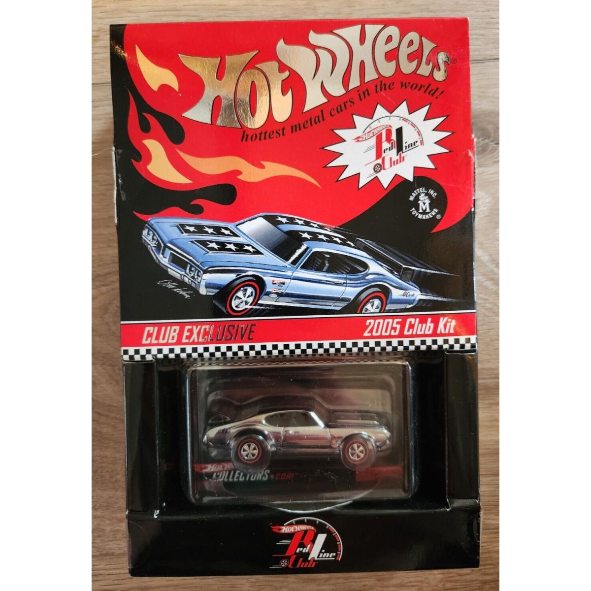 Hot Wheels - Rlc - Old 442 Red Line Club 2005 Membership Car Black Stripe