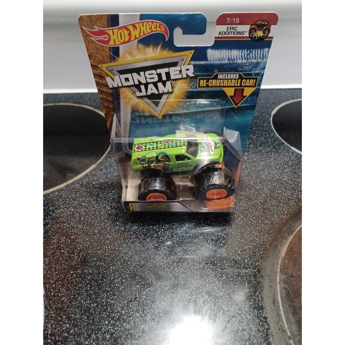 Jester Hot Wheels Monster Jam Truck 1:64 Epic Additions 7/15 Re-crushable Car