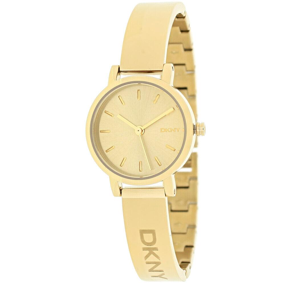 Dkny Women`s Soho Gold Tone Dial Watch - NY2307