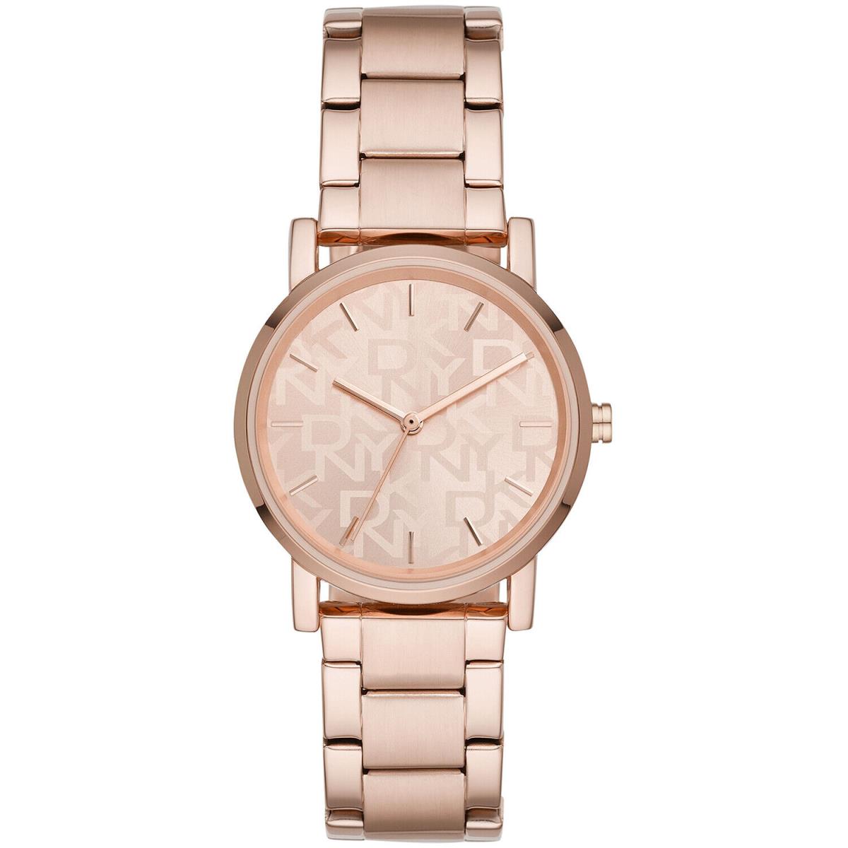 Dkny Women`s Soho Rose Gold Dial Watch - NY2854