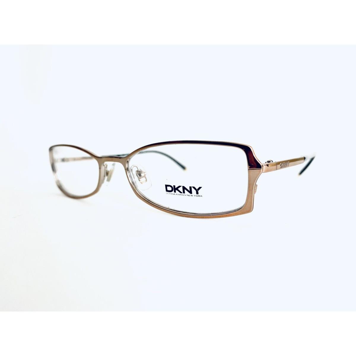 Dkny Gold Metal Rectangular Glasses w Flexible Temple DY5550 52 17 135