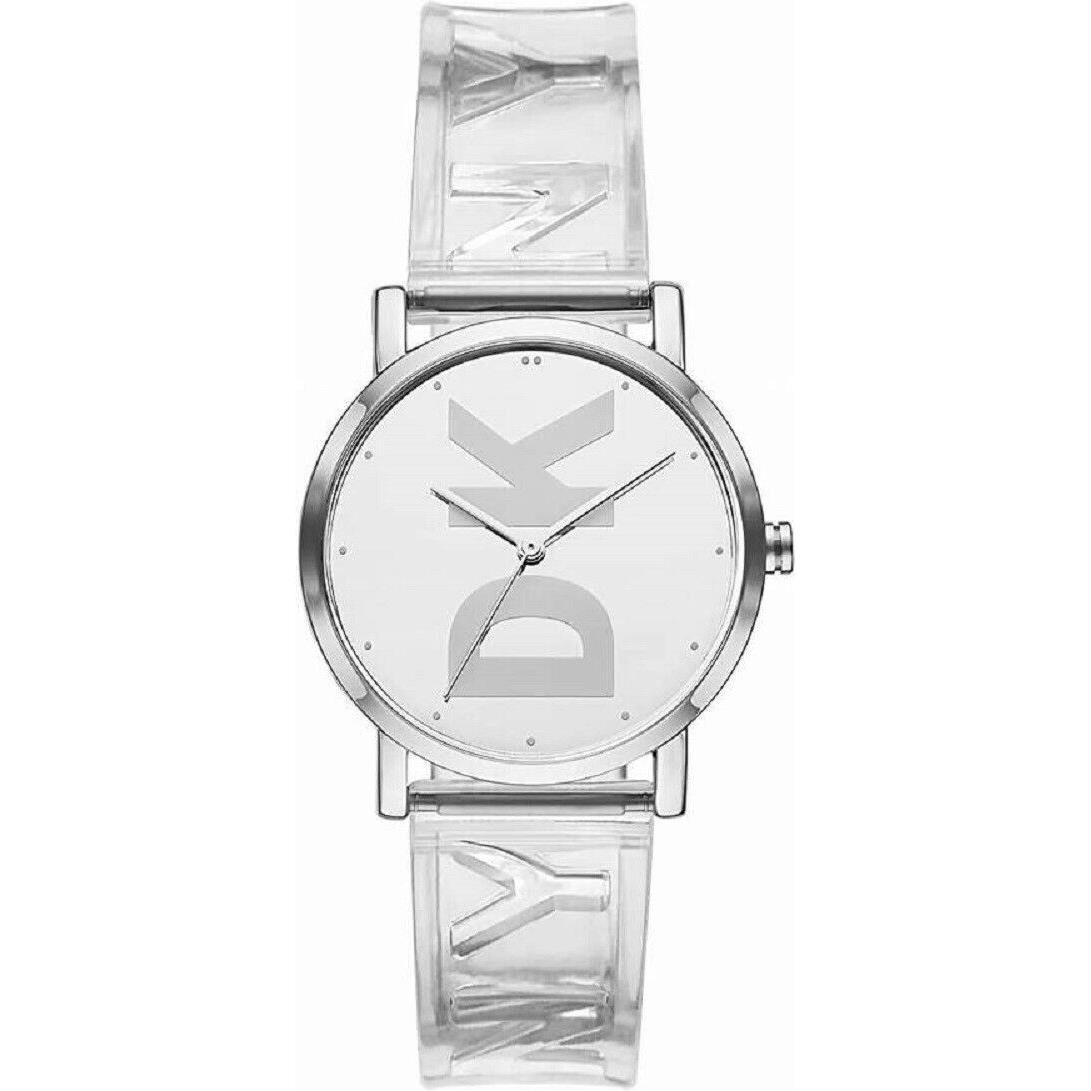 Dkny Soho Three-hand Clear Polyurethane Watch Women s NY9206