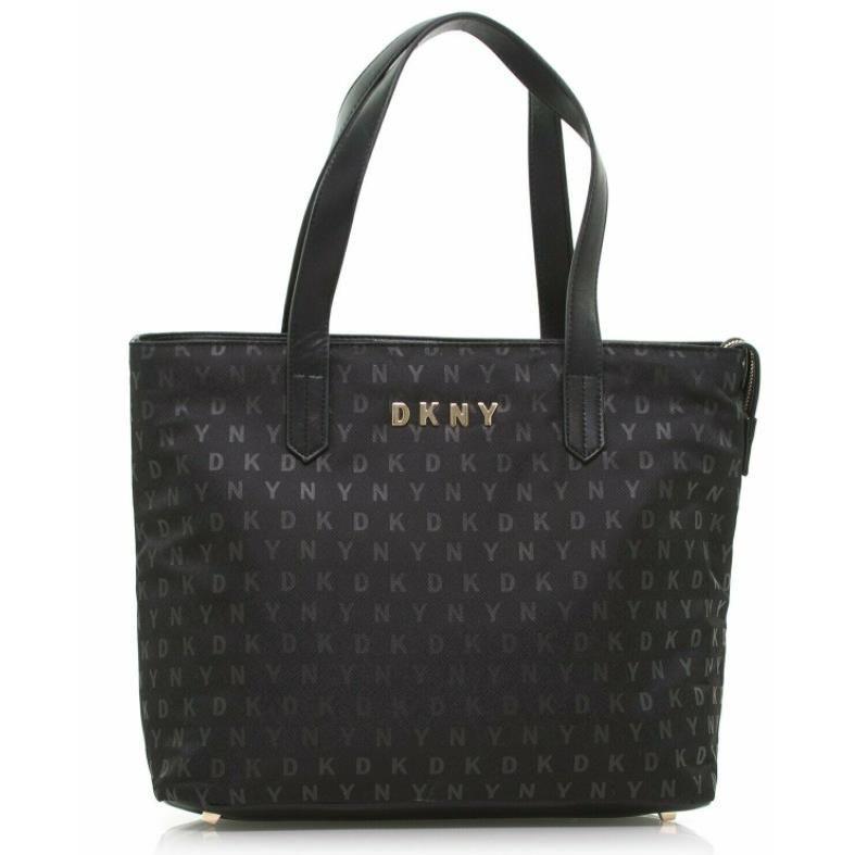 Dkny V2211 Womens 39cm Signature Softside Black Boarding Bag