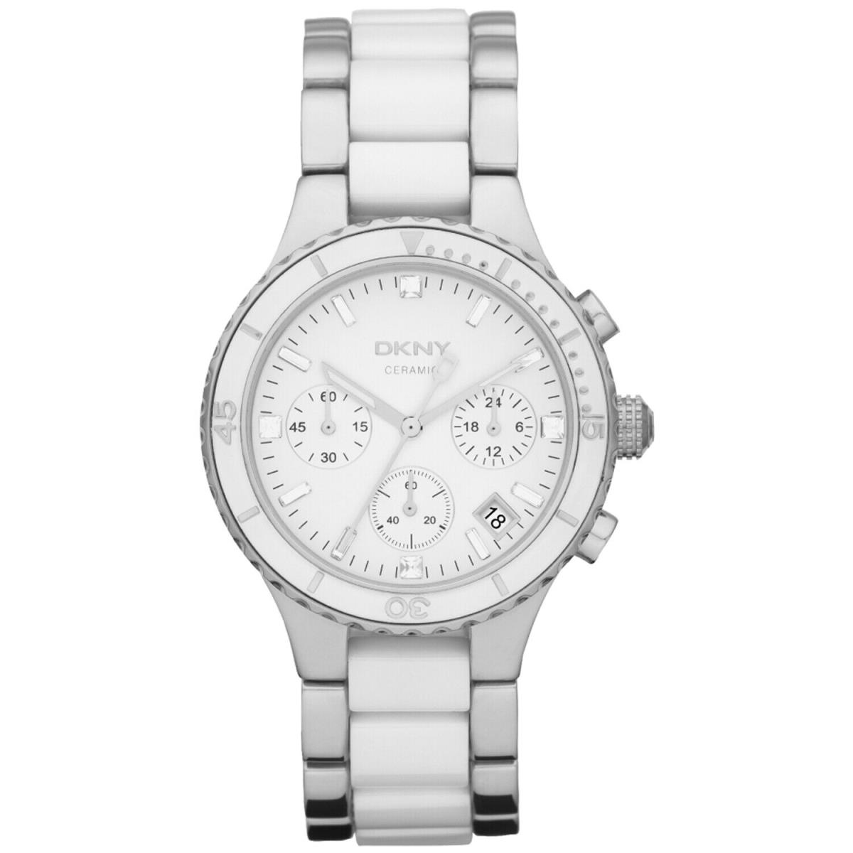 Dkny Women`s Chronograph White Dial White Dial Watch - NY8502