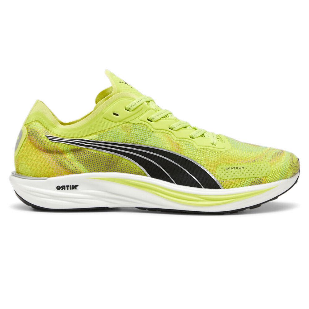 Puma Liberate Nitro 2 Psychedelic Rush Running Mens Yellow Sneakers Athletic Sh