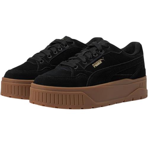 Puma Unisex-child Karmen Ii Idol Suede Blk/blk Sneaker 400371 02J