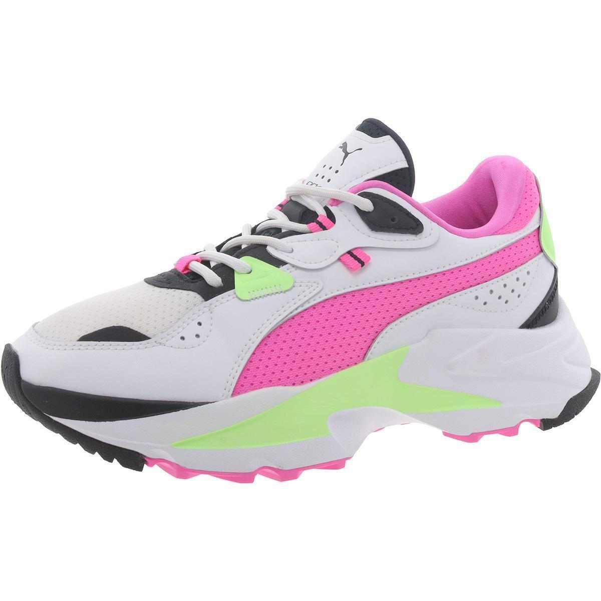 Puma Womens Orkid Neon White Running Training Shoes 9 Medium B M Bhfo 7411