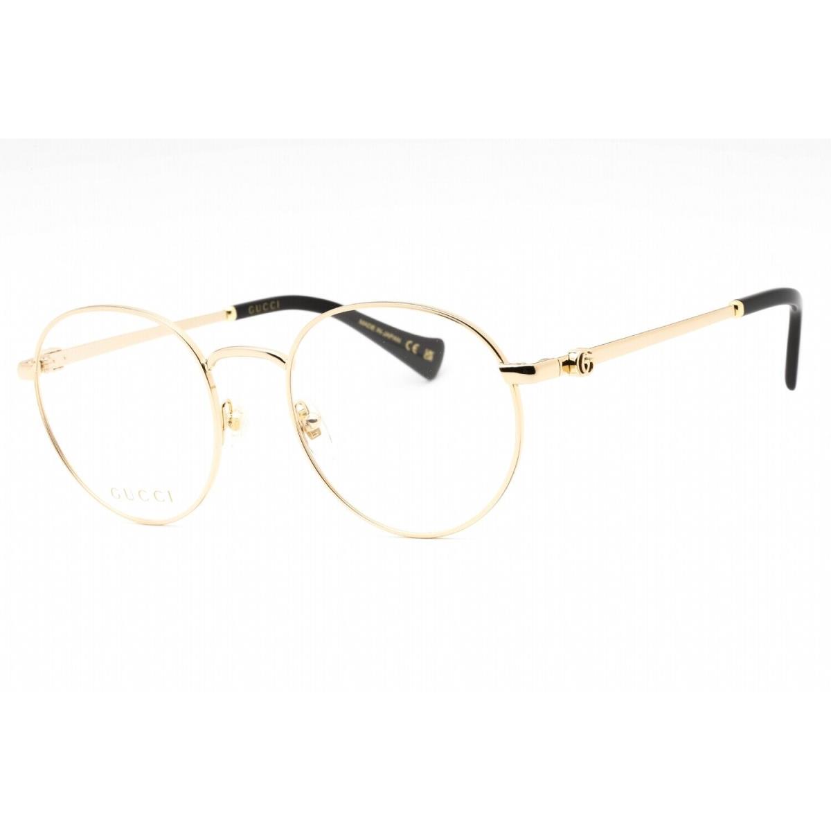 Gucci GG1594O 001 Eyeglasses Gold Frame 52mm