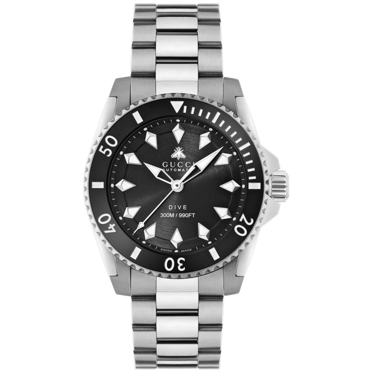 Gucci Men`s Dive Black Dial Watch - YA136353