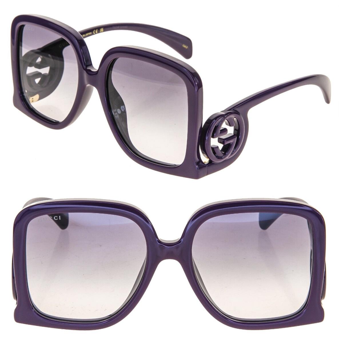 Gucci 1326 Violet Purple GG Logo 003 Fashion Oversized Runway Sunglasses GG1326S