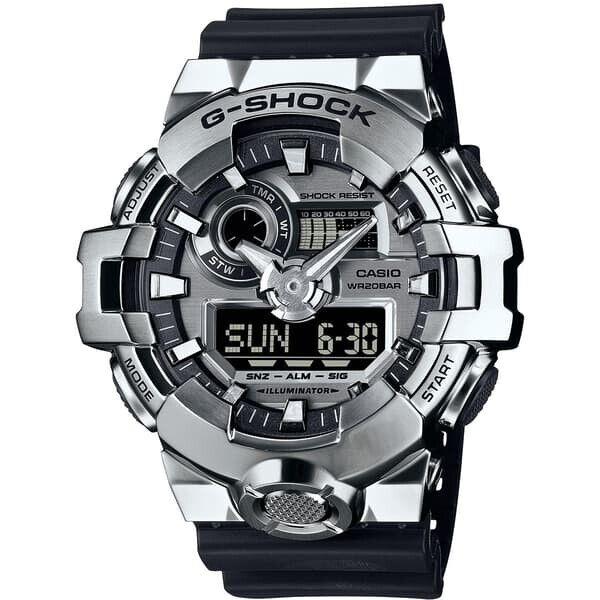 Casio G-shock G-steel Analog-digital Quartz Watch Silver GM700-1A