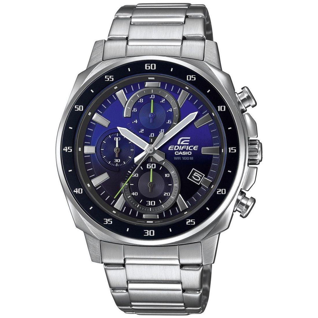 Casio Men Analog Quartz Casual Watch Classic Dress Blue Dial Waterproof Round 43