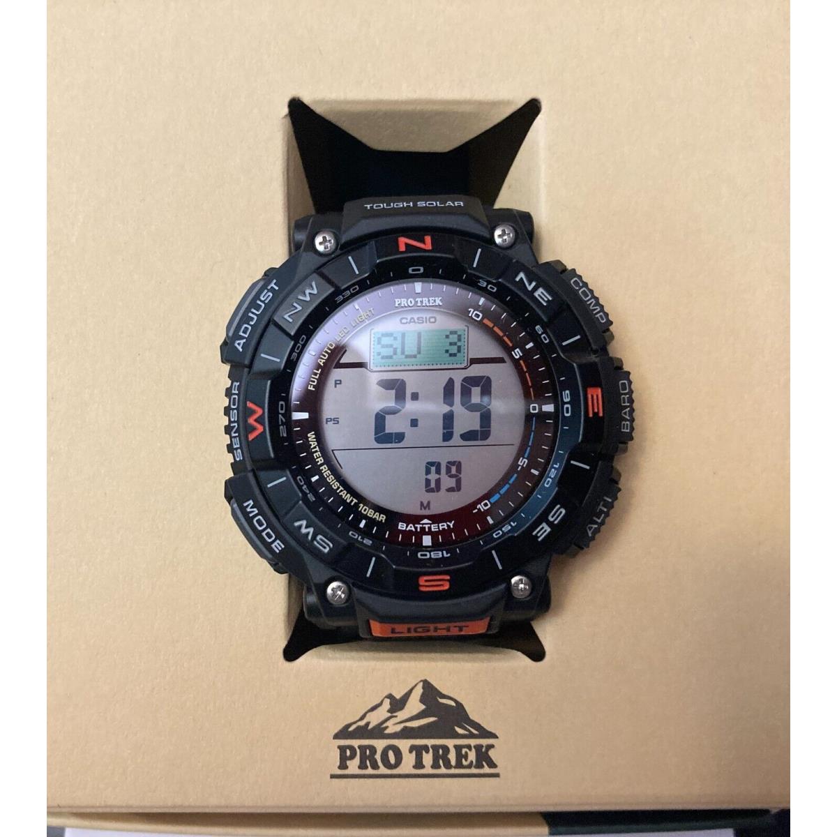 Casio G-shock Pro Trek Altimeter Thermometer Compass Watch PRG340-1CR 3513