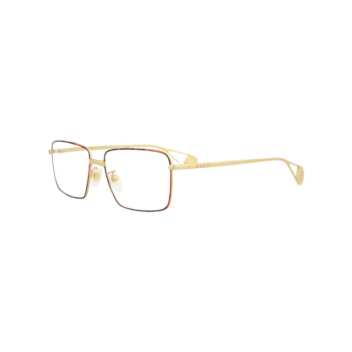 Gucci GG-0439O 004 Gold Eyeglasses with Havana Trim 53/15/145