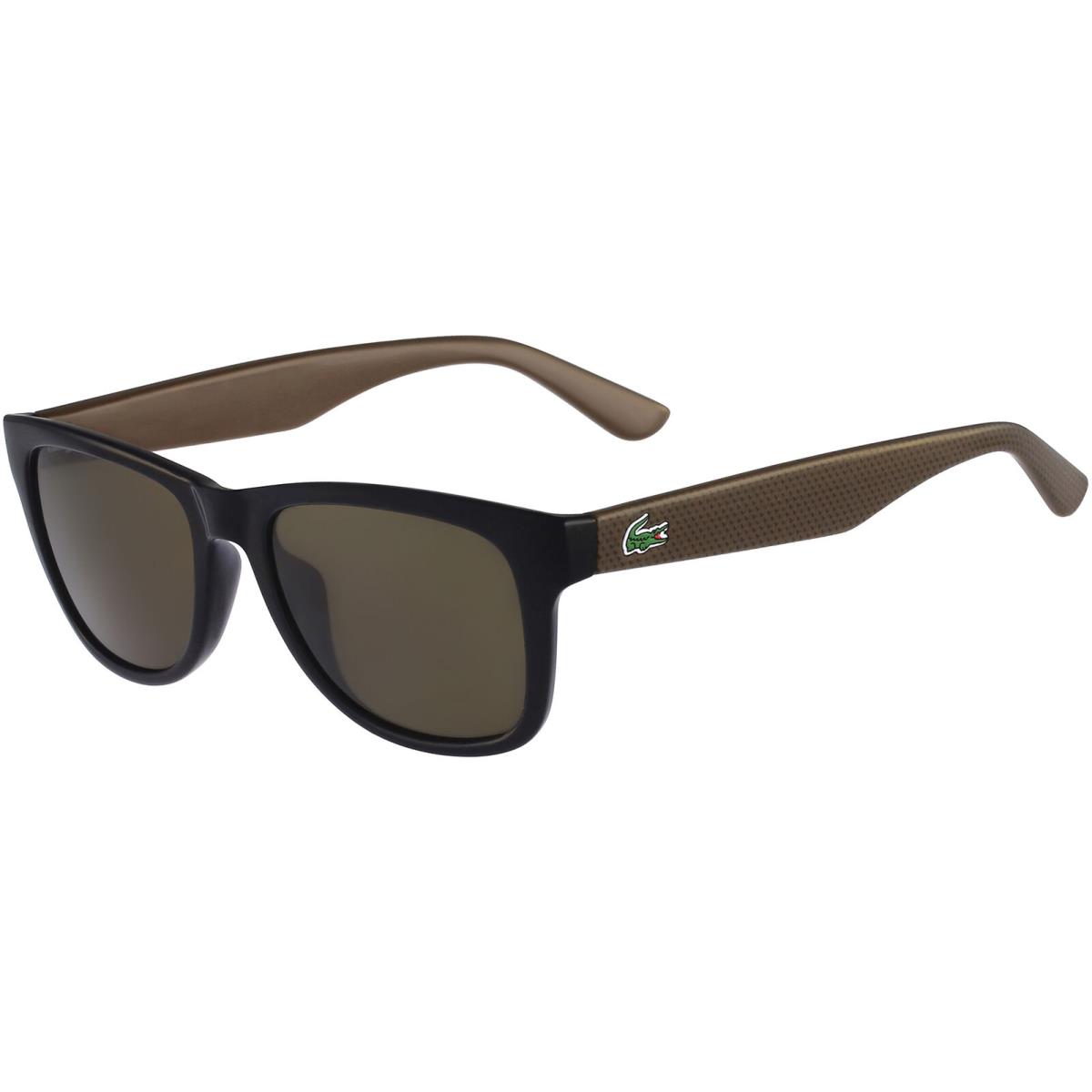 Lacoste Men`s Two-tone Soft Square Sunglasses - L734S Black/Brown (001)