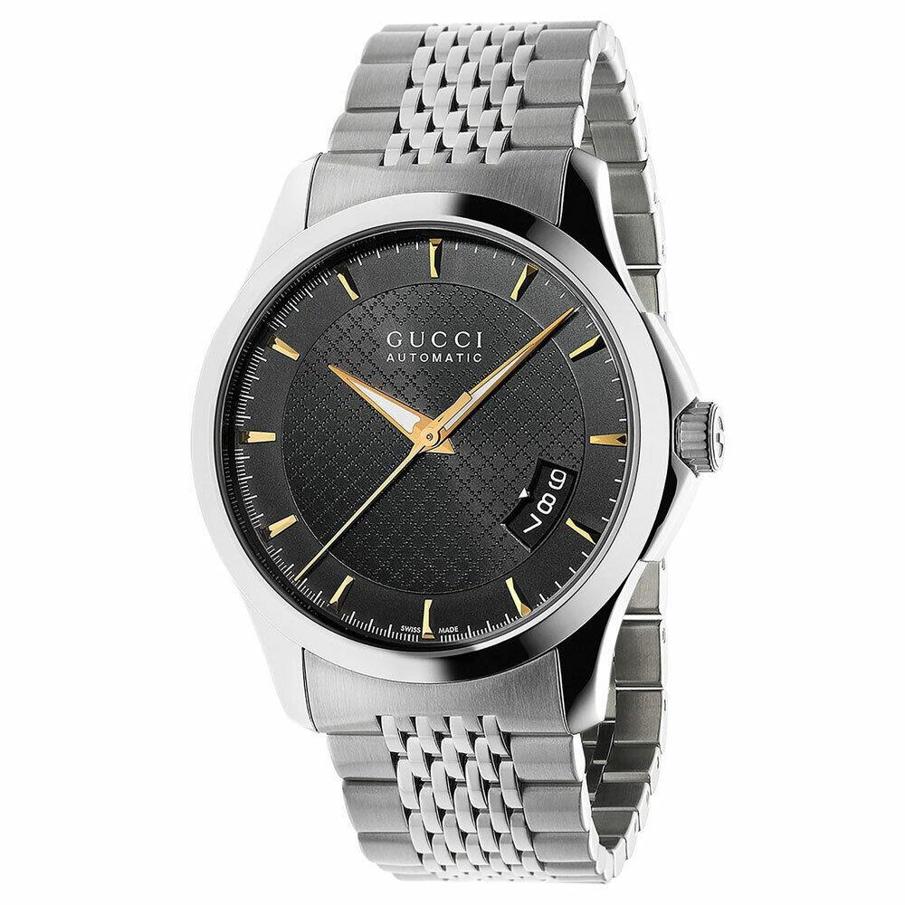 Gucci G-timeless Black Dial Automatic Mens Watch YA126420