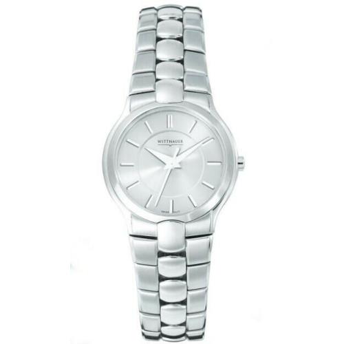 Wittnauer 10L17 Swiss Made Women`s Biltmore Collection Stainless Steel 7 Watch