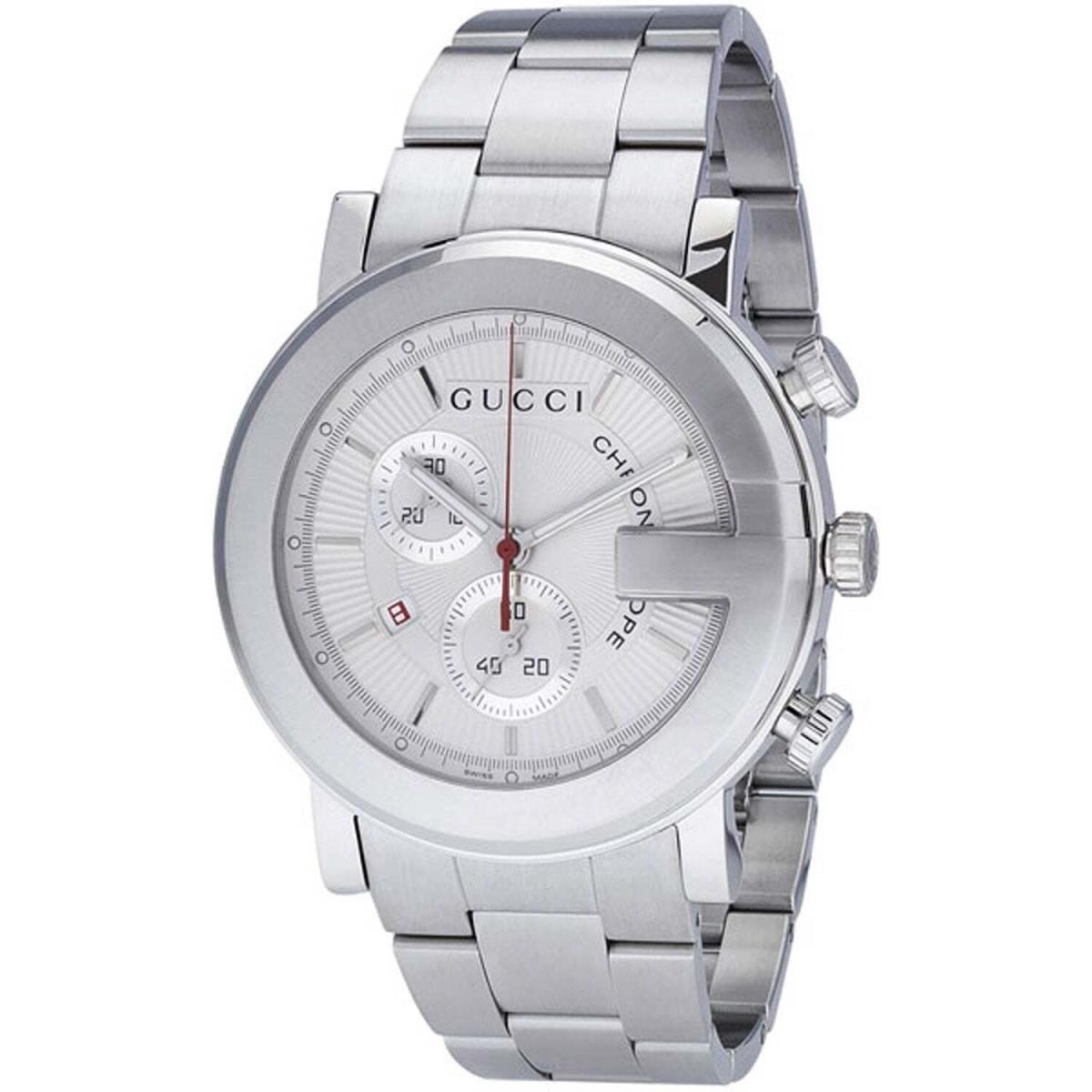 Gucci YA101339 101 Series 43MM Men`s Chronograph Stainless Steel Watch