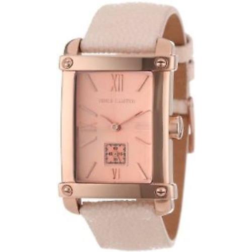 Vince Camuto VC/5010RGPK Womens Stainless Steel Watch Rose Leather Band Pink