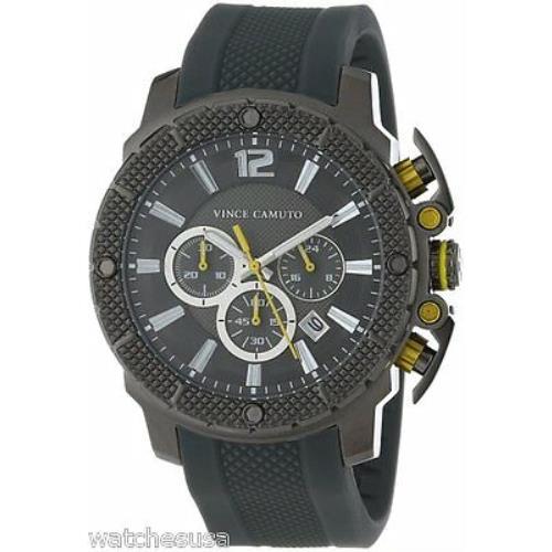 Vince Camuto Men`s VC/1019DGDG The Striker Grey-ionic Plated Watch