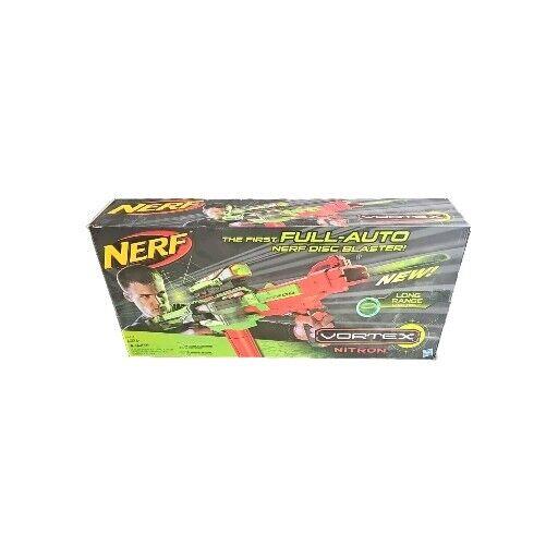 Nerf 32218 Vortex Nitron 1st Full Auto Disc Blaster Scope Xlr Motorized