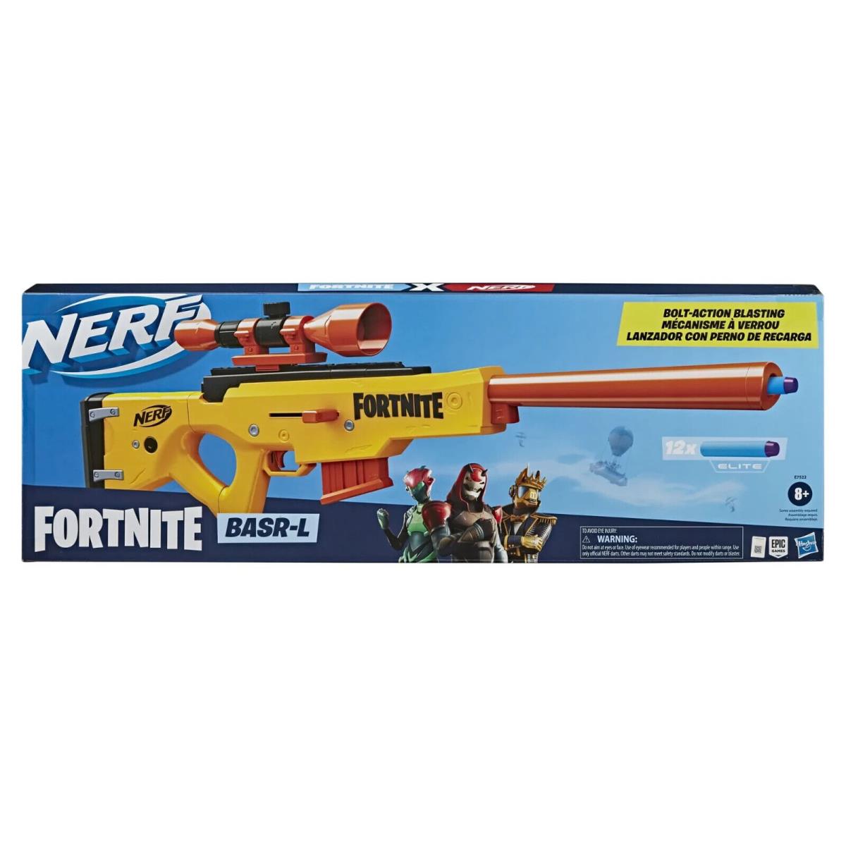 Nerf Fortnite Basr-l Blaster - E7522 with Scope