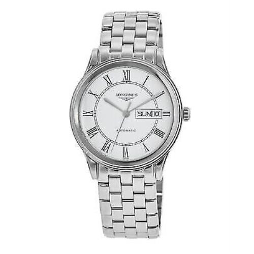 Longines Flagship Automatic White Dial Steel Men`s Watch L4.899.4.21.6