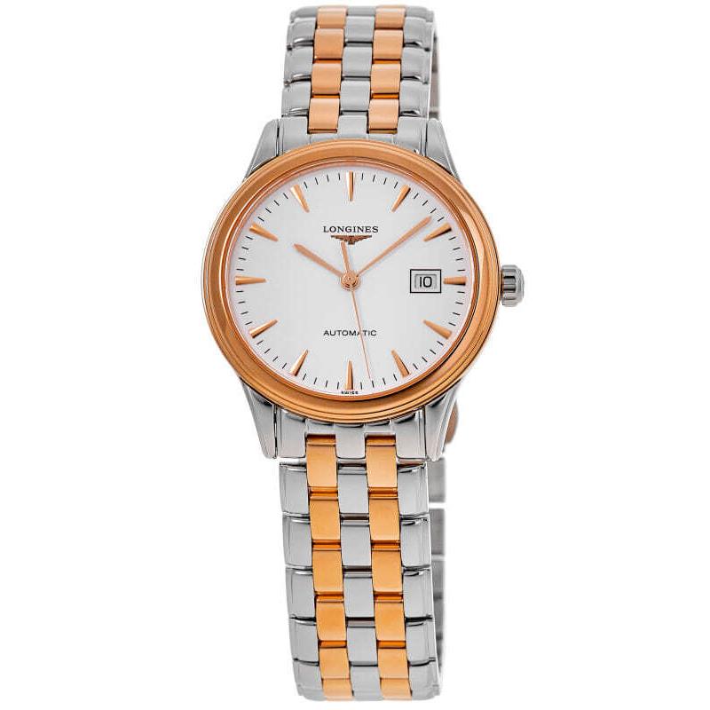 Longines Flagship Automatic 30mm White Dial Women`s Watch L4.374.3.92.7