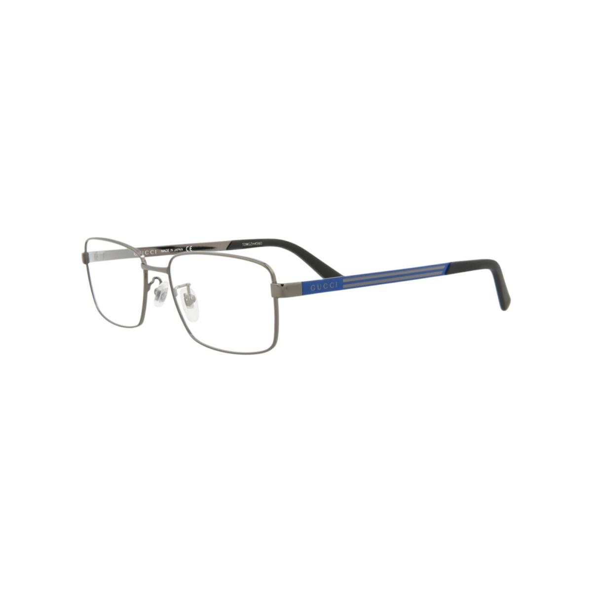 Gucci GG0693O 003 Ruthenium Blue Eyeglasses 56/17/150