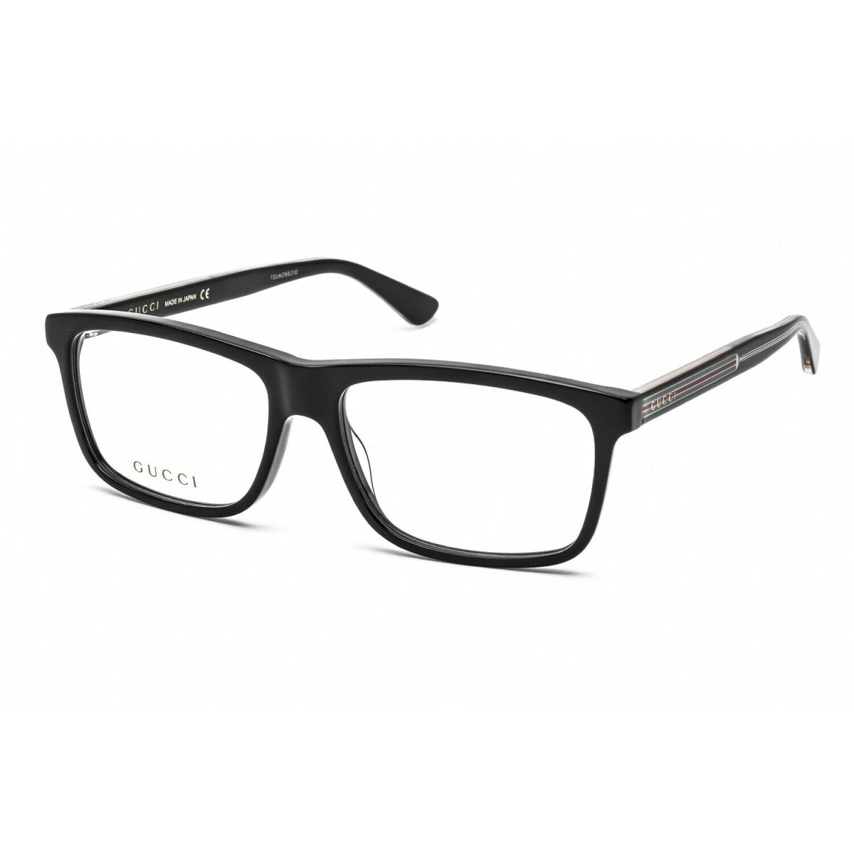 Gucci GG0384O-004-57 Eyeglasses Size 57mm 16mm 145mm Black Men