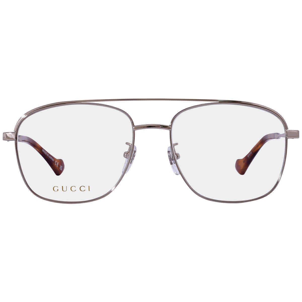 Gucci Demo Pilot Men`s Eyeglasses GG1103O 003 57 GG1103O 003 57