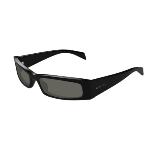 Gucci GG1778S 001 Black/grey Rectangle Men`s Sunglasses