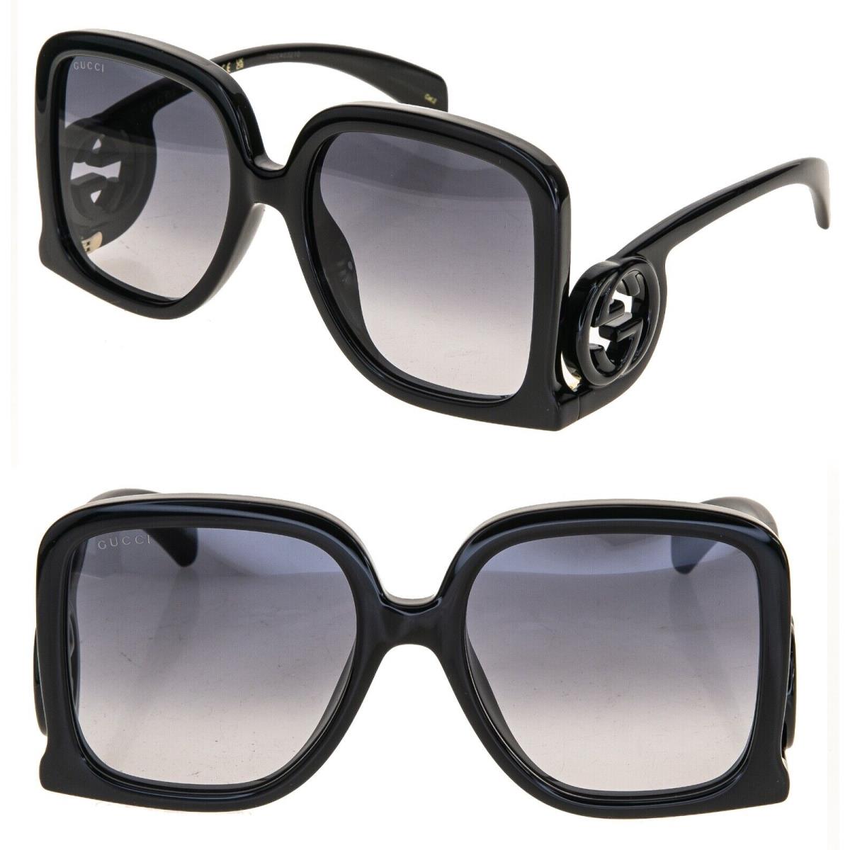 Gucci Couture 1326 Black GG Logo 001 Fashion Oversized Runway Sunglasses GG1326S