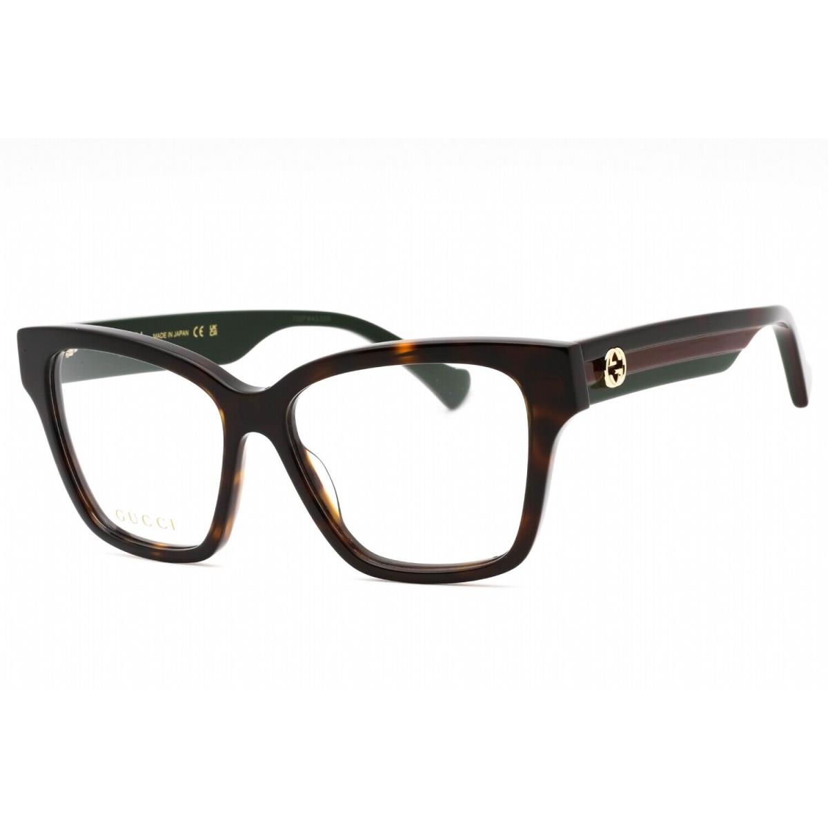 Gucci GG1302O-006-55 Eyeglasses Size 55mm 15mm 145mm Tortoise Women