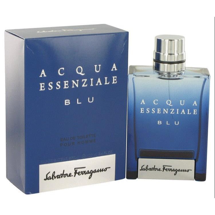 Salvatore Ferragamo Acqua Essenziale Blu Cologne For Men Eau de Toilette 3.4 oz Eau de Toilette Spray