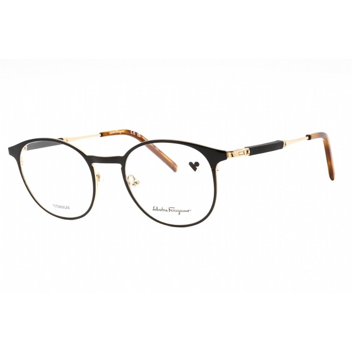 Salvatore Ferragamo SF2567 733 Eyeglasses Gold Black Frame 51mm