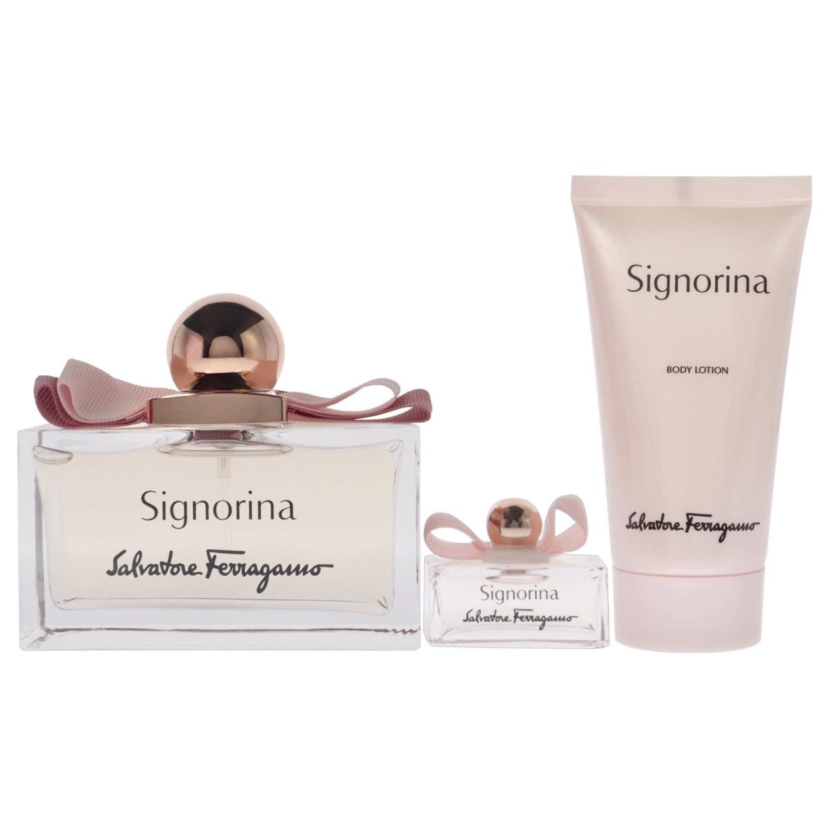 Salvatore Ferragamo Ladies Signorina Gift Set Fragrances 8052464893713