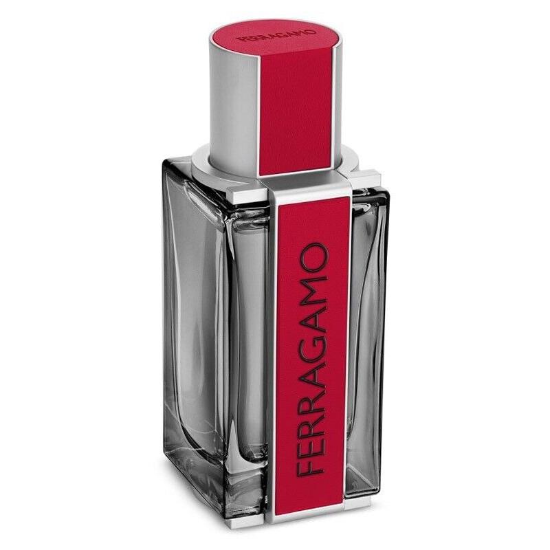 Salvatore Ferragamo Men`s Red Leather Edp Spray 1.7 oz Fragrances 8052464896011